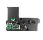 SNRO motorized card dispenser with IC contact chip and RFID contactless 13.56MHz dual encoding for self-service kiosk with motorized issuing 150-card hopper retract function and RS232 interface for membership payment and access programs