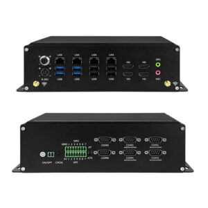 SNRO SNR-IBC-N8 industrial fanless PC internal motherboard layout with M.2 SSD and DDR4 RAM slots