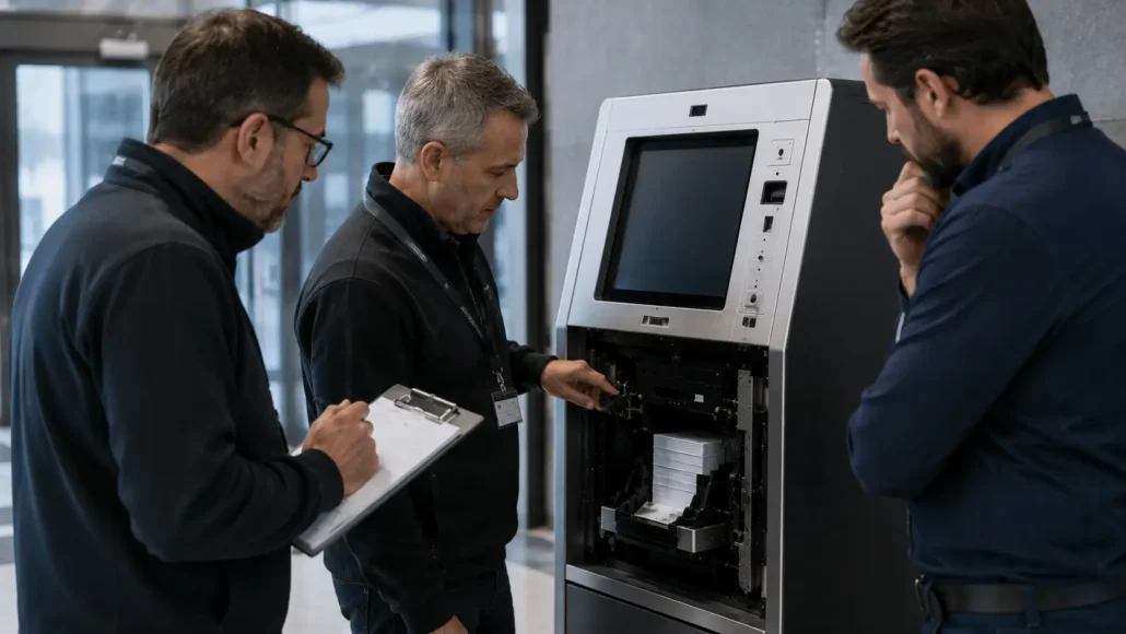 Evaluating long-term environmental reliability of self-service card dispensing systems