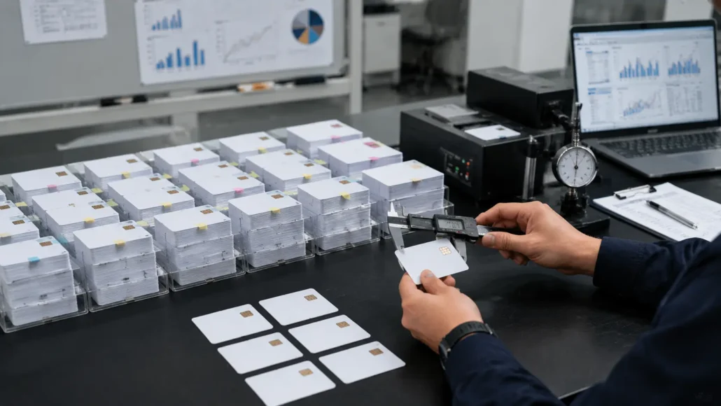 Evaluating RFID card batches for large-scale self-service card issuance deployments