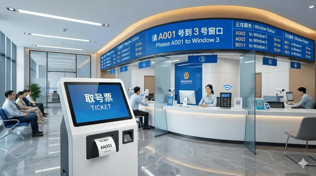 elegant self-service ticketing kiosk