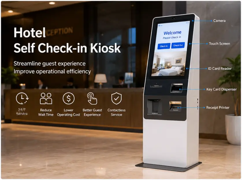 hotel self check-in kiosks