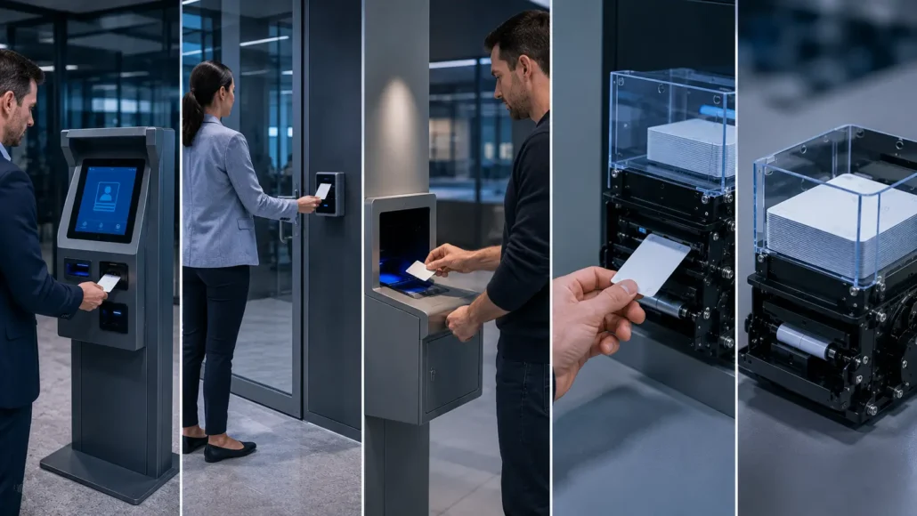 Access card lifecycle management including issuance usage collection verification and reuse