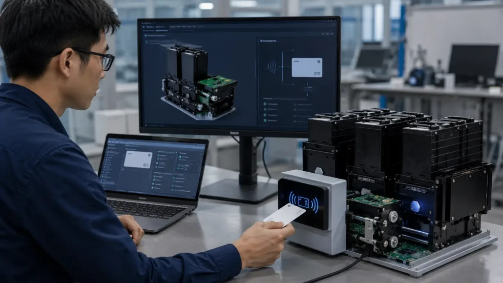 RFID card dispenser SDK integration for credential encoding and automated card issuance