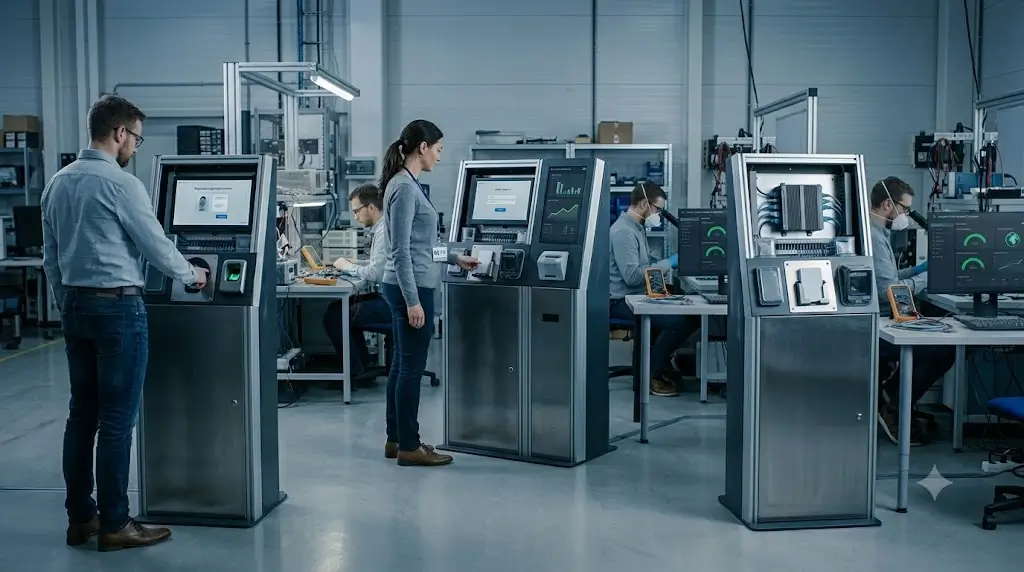Industrial PC supporting visitor management employee registration and access control kiosks